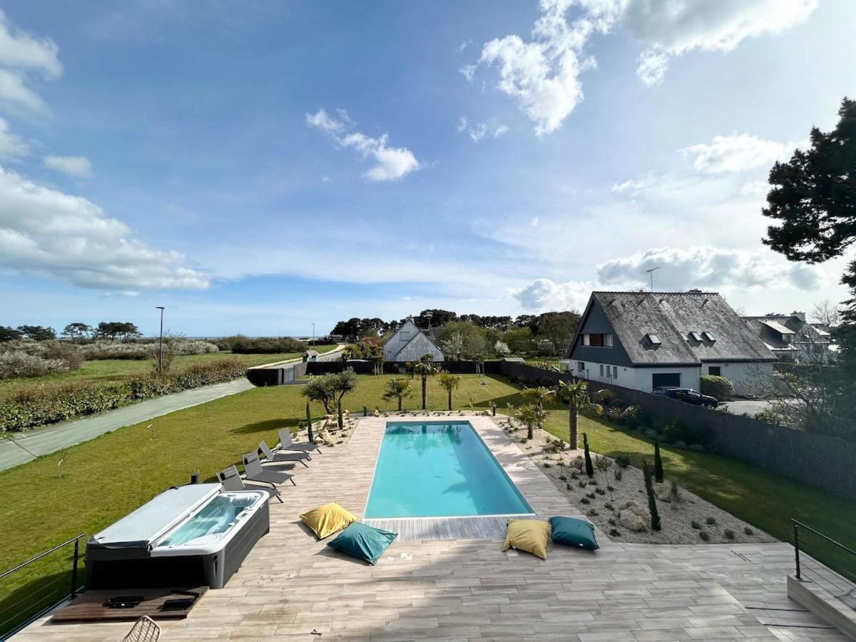 Superbe Villa Tout Confort Avec Piscine Chauffee Er Couverte Et Spa A 2 Pas De La Plage 富埃南 外观 照片