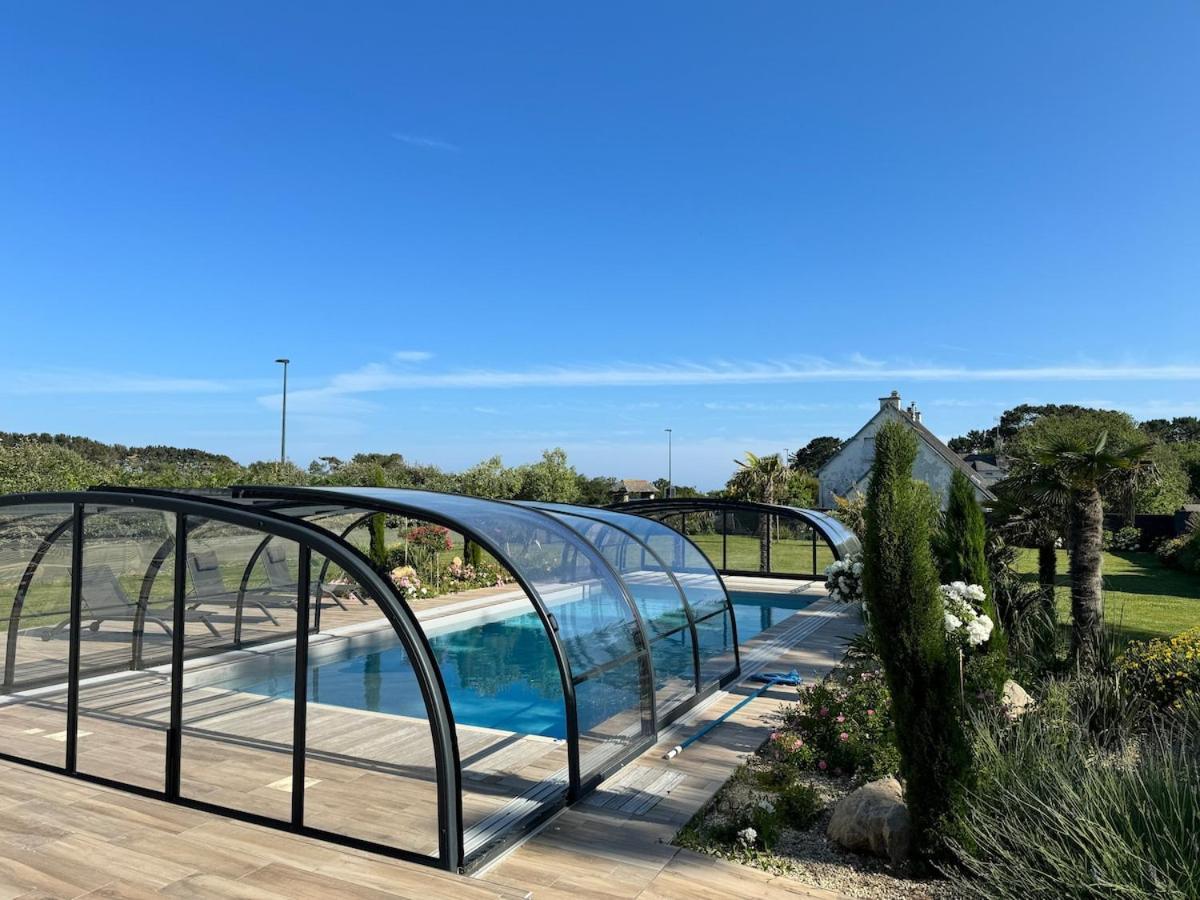 Superbe Villa Tout Confort Avec Piscine Chauffee Er Couverte Et Spa A 2 Pas De La Plage 富埃南 外观 照片