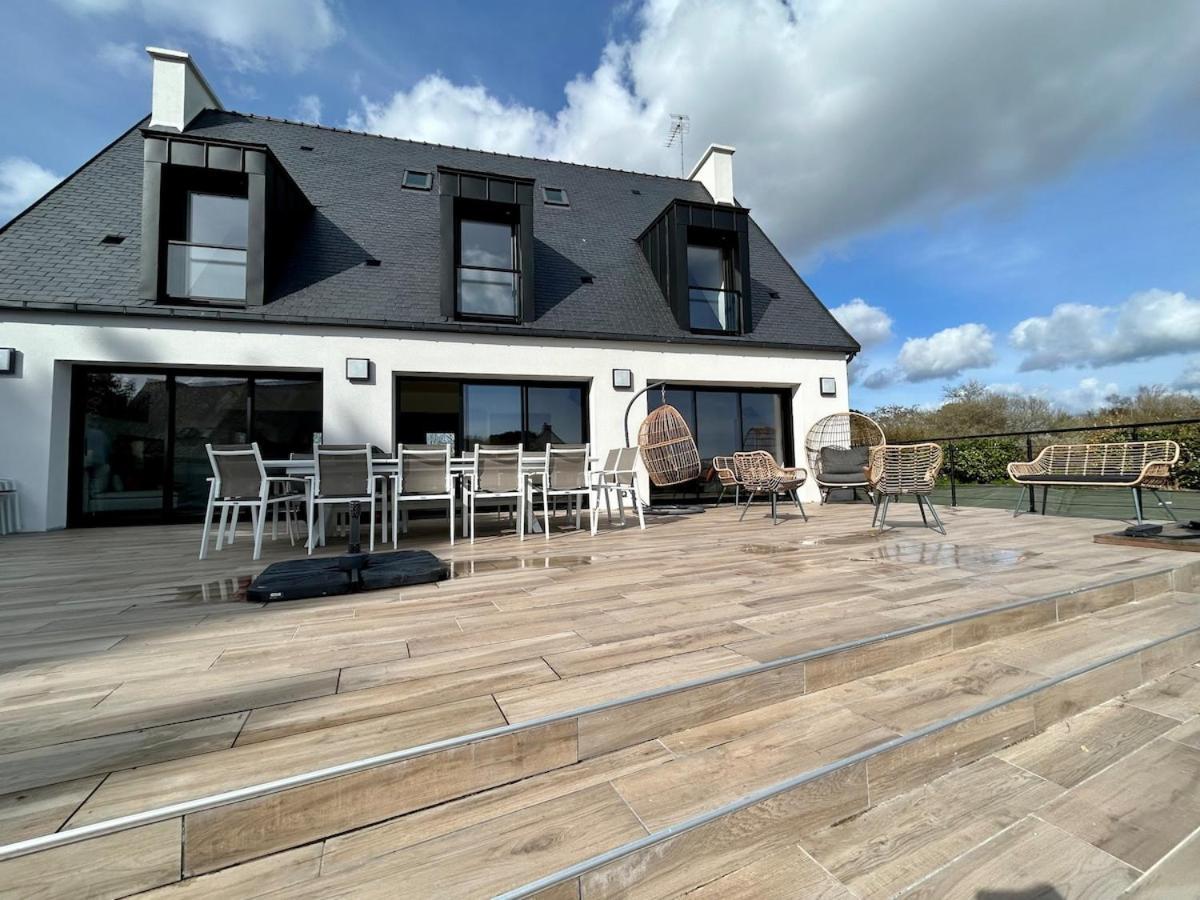 Superbe Villa Tout Confort Avec Piscine Chauffee Er Couverte Et Spa A 2 Pas De La Plage 富埃南 外观 照片