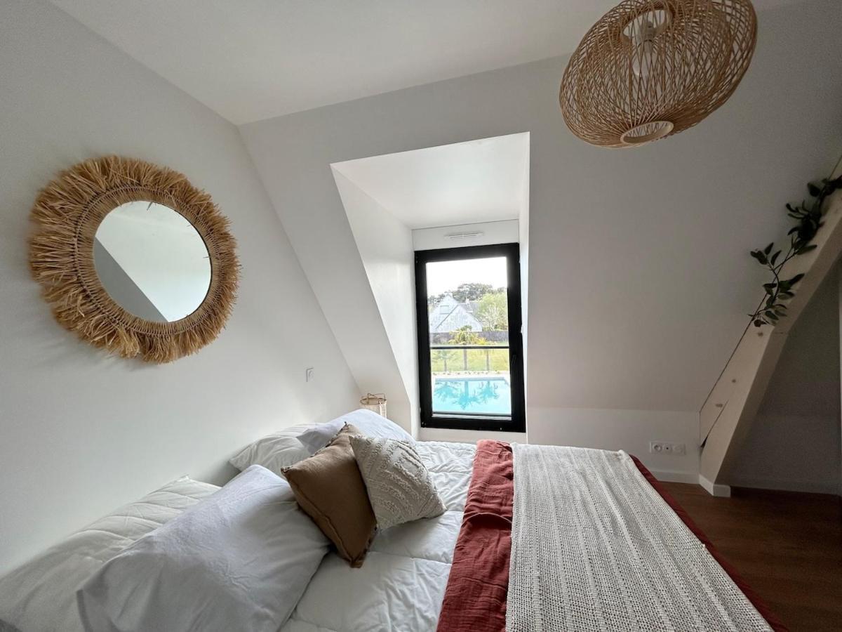 Superbe Villa Tout Confort Avec Piscine Chauffee Er Couverte Et Spa A 2 Pas De La Plage 富埃南 外观 照片