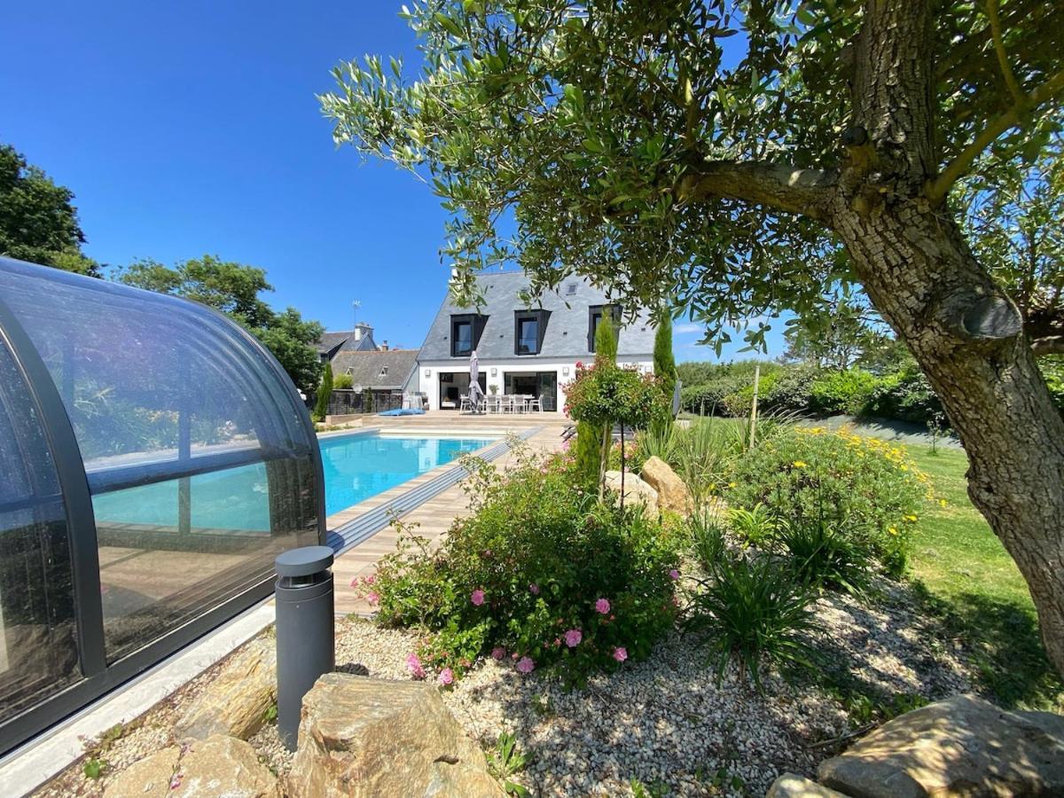 Superbe Villa Tout Confort Avec Piscine Chauffee Er Couverte Et Spa A 2 Pas De La Plage 富埃南 外观 照片